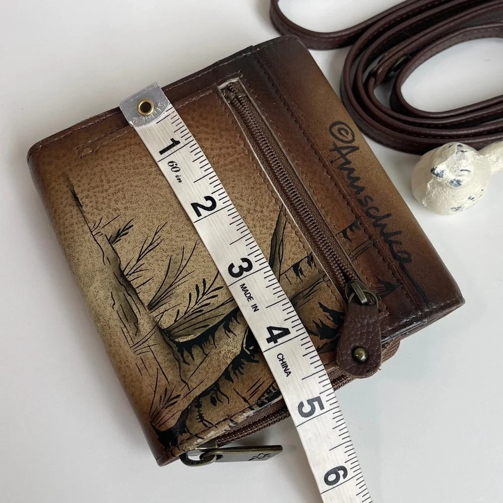Anuschka RFID Genuine Leather Wallet Crossbody